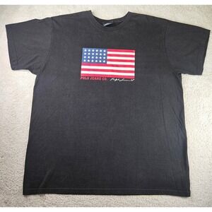Vintage mid 90's Polo Jeans Co. Ralph Lauren American Flag Graphic T-Shirt Sz XL